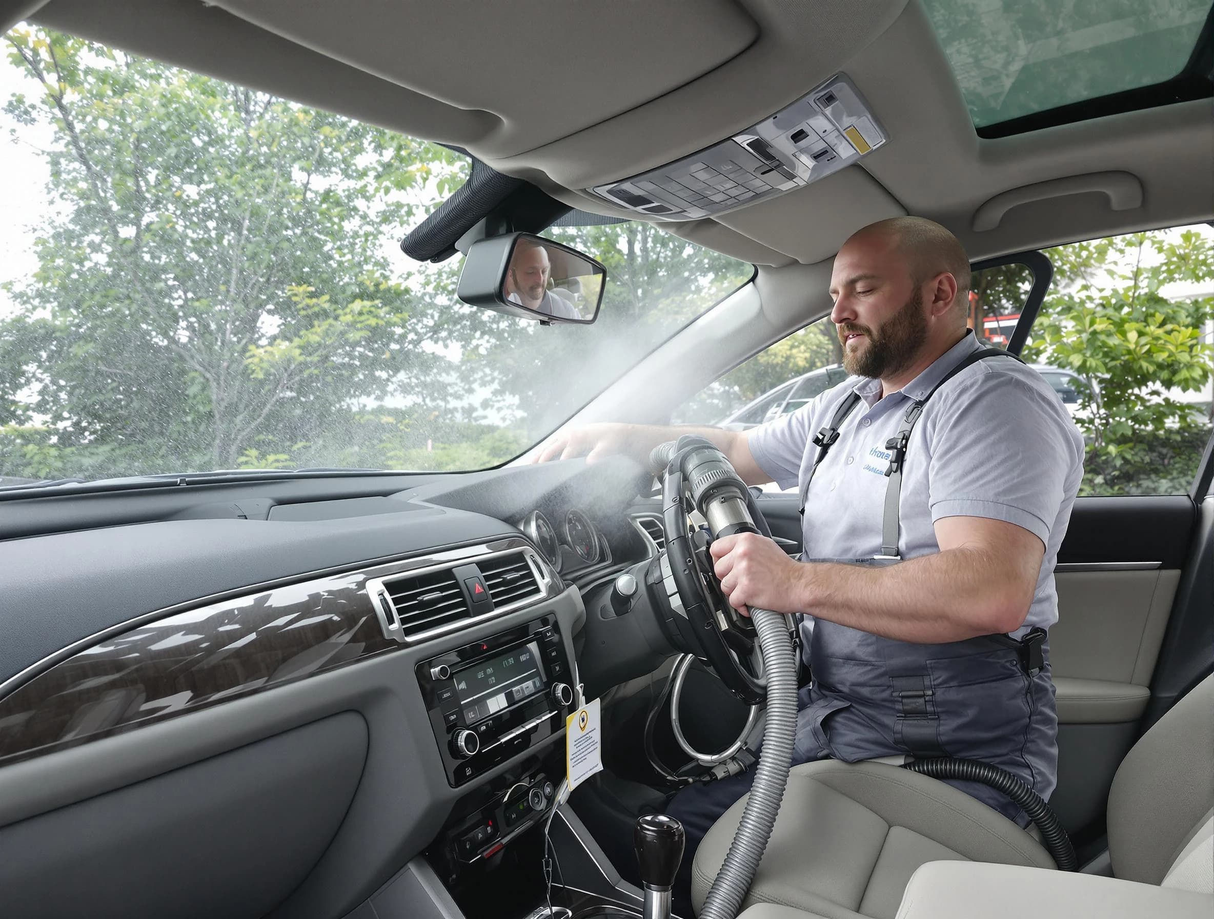 Fruit Heights Air Duct Cleaning specialist performing professional car duct cleaning in Fruit Heights