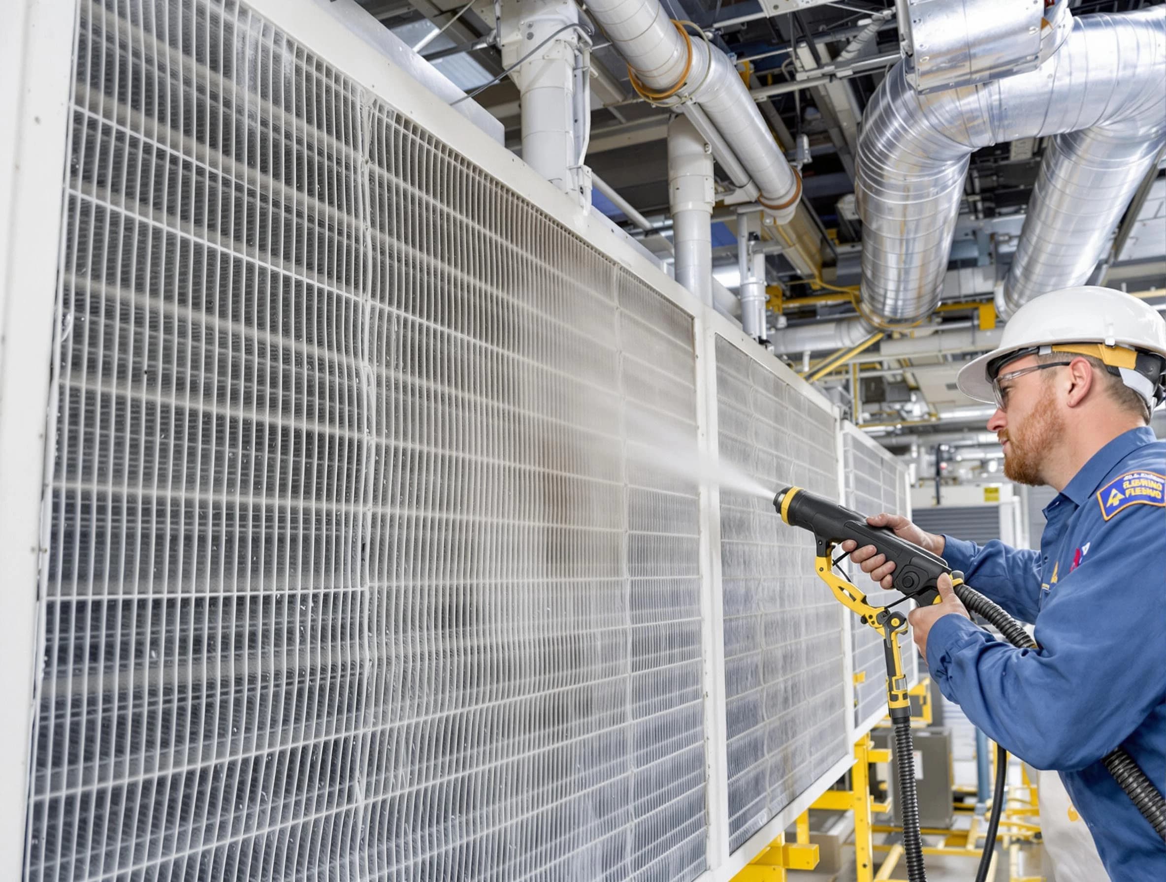 Professional commercial coil cleaning by Fruit Heights Air Duct Cleaning in Fruit Heights