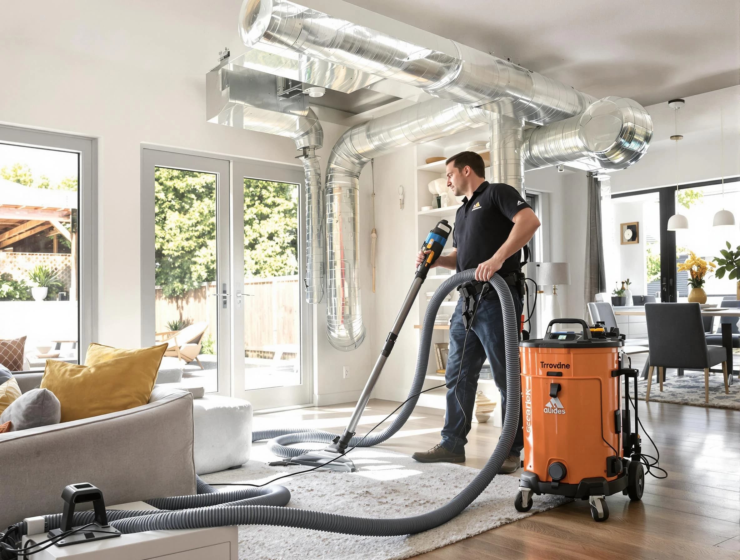 Fruit Heights Air Duct Cleaning specialist performing thorough residential duct cleaning using advanced equipment in Fruit Heights