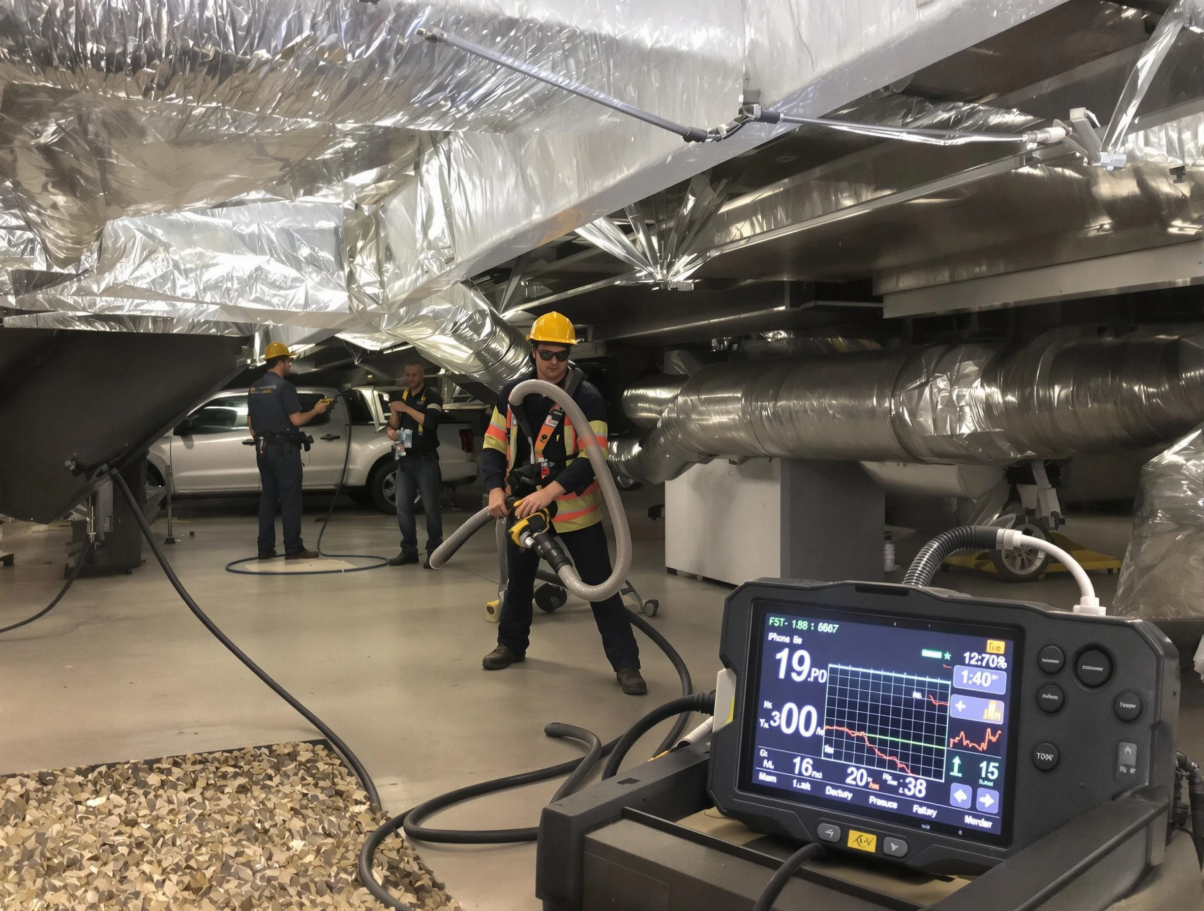 Professional negative pressure duct cleaning by Fruit Heights Air Duct Cleaning in Fruit Heights
